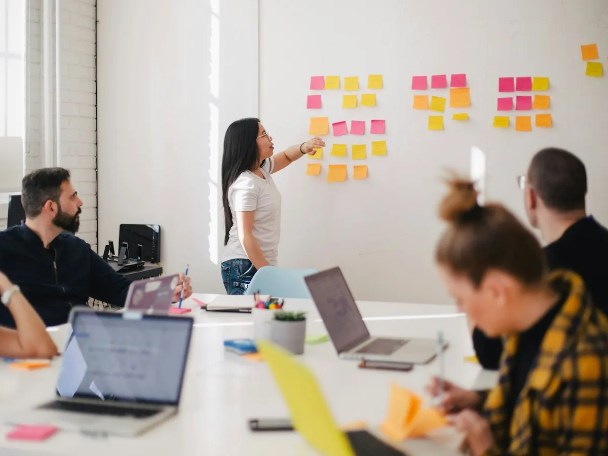 SEOvantages team planning an SEO strategy on a whiteboard